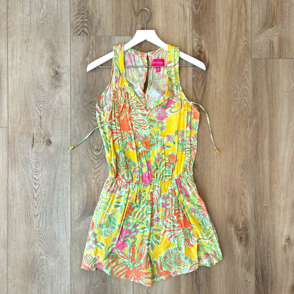 Lily Pulitzer Floral Summer Romper (NWOT)